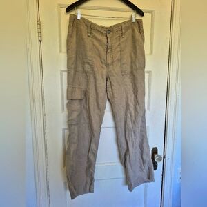 Vintage Old Navy 100% Linen Pants Size 34x30 Womens